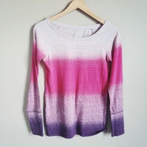 American Eagle Long Sleeve Ombre Shirt